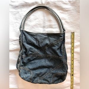 VINTAGE LUCKY BRAND DENIM TOTE BAG